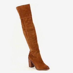 Palisade Chestnut Genuine Leather Suede Knee High Western B…